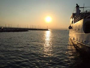 cena in barca a Terracina
